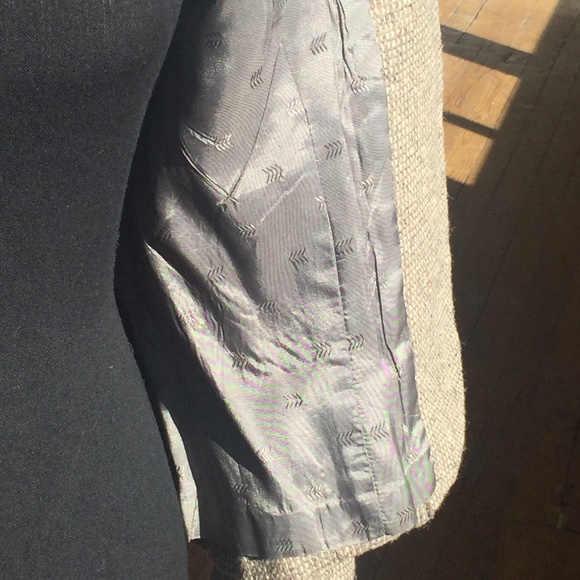 Custom made high waisted tweed vintage cottagecore beige and brown jacket - Picture 10 of 11